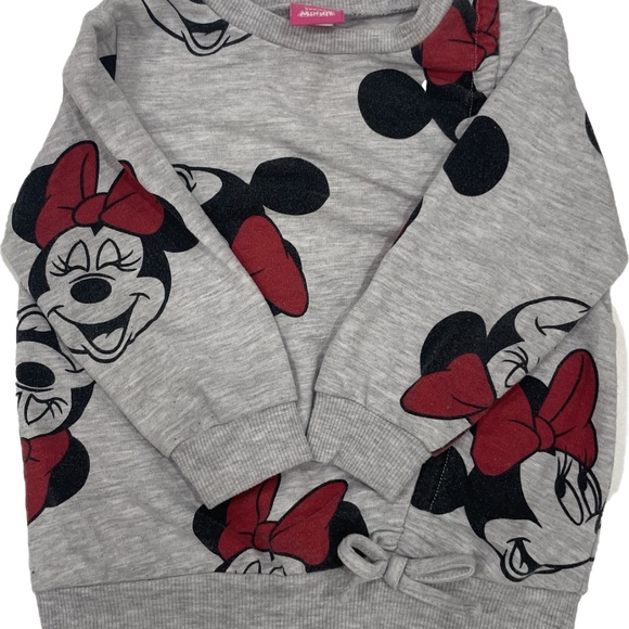 Classic Minnie Mouse Sweatshirt Grey 2T - Picture 2 of 5